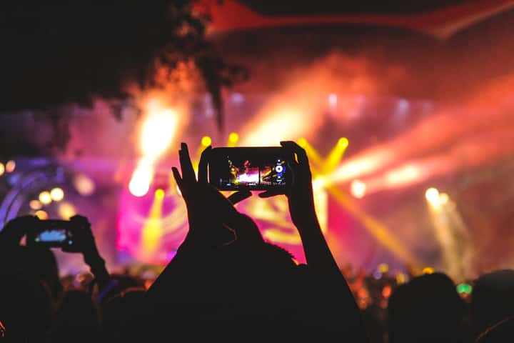 Crowd at a concert venue